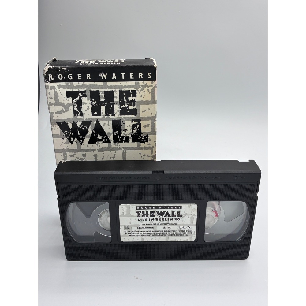 Roger Waters The Wall Live in Berlin 1990 VHS Tape with Box - Picture 7 of 7